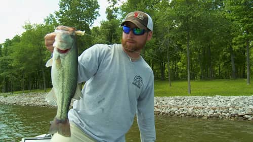 Paralleling Rip Rap for Bass Fishing Success