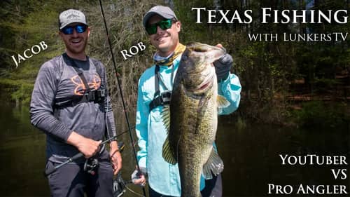 Bass Fishing in Texas with LunkersTV during the Spawn