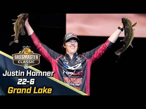 Justin Hamner leads Day 1 of 2024 Bassmaster Classic at Grand Lake with 22 pounds, 6 ounces