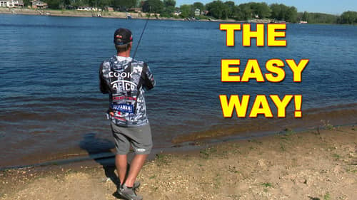Worm Fishing From The Bank | Bass Fishing