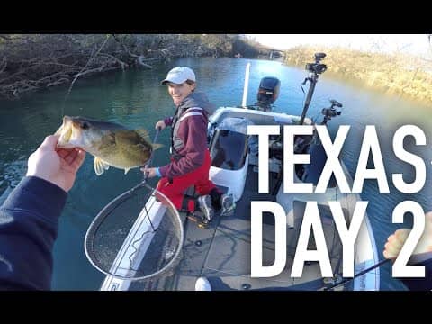 Finesse Fishing Texas Bass -- Texas Trip Day 2