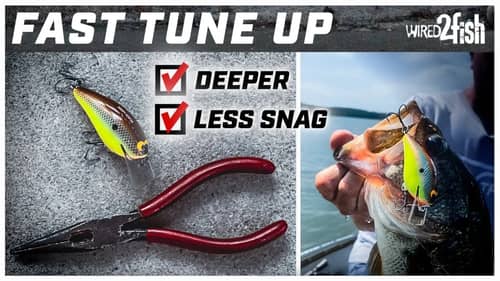 How to Tune Crankbaits to Run Deeper with Less Snagging