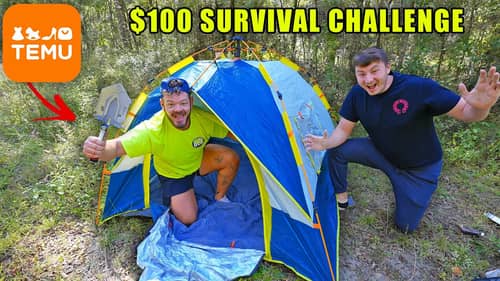 $100 Temu Survival - Camping Challenge!