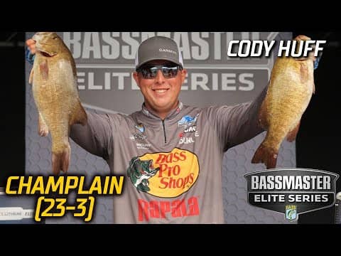 Cody Huff leads Day 1 of Bassmaster Elite at Lake Champlain with 23 pounds, 3 ounces