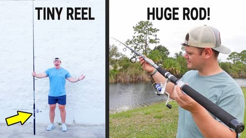 Most RIDICULOUS Fishing Rod and Reel Combo! (Impossible)