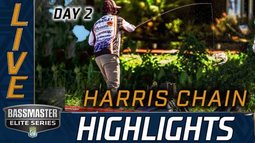 Highlights: Day 2 Bassmaster action at Harris Chain