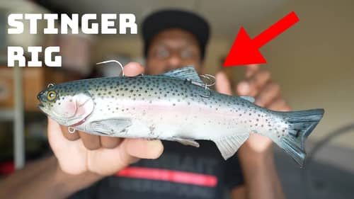 How To Rig A Stinger Hook On Any Big Soft Swimbait! Simple And Easy!
