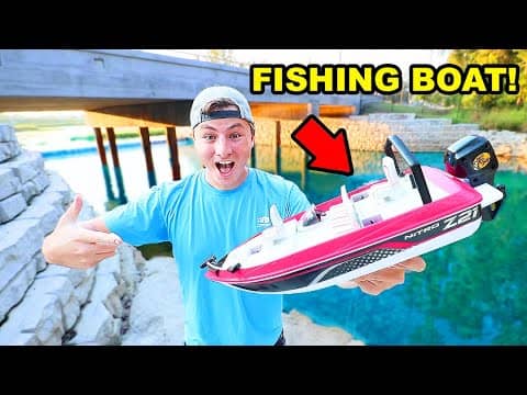 Rc Boat Fishing For Big Fish!