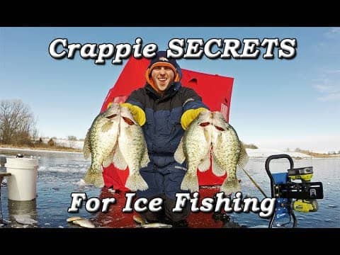 Crappie SECRETS Ice Fishing - Minnows and Wax Worms