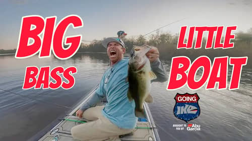 BIG Bass Little boat! (Tiny boat fishing with Vegas the Hammer!)