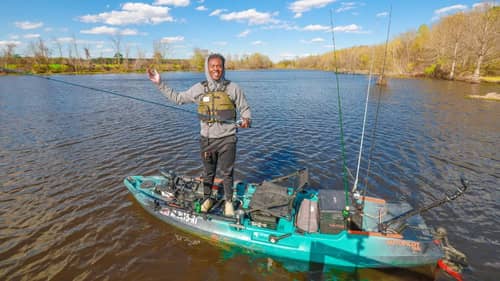 $5000 Kayak Bass Fishing Tournament Practice (Hobie BOS #3 Logan Martin Lake)