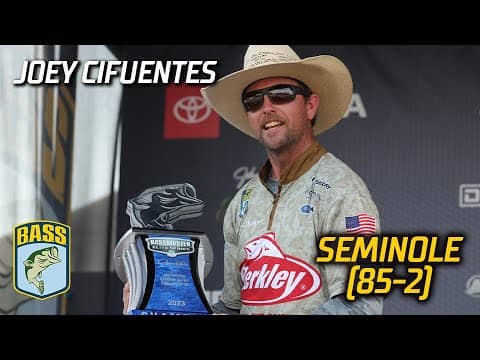 Joey Cifuentes wins 2023 Bassmaster Elite at Lake Seminole with 85 pounds, 2 ounces