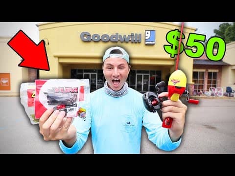 $50 GoodWill Fishing Challenge (Crazy Finds!)