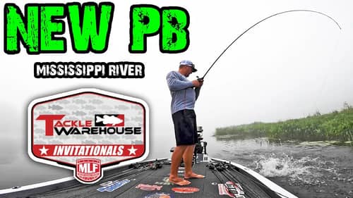 NEW PB!!! MLF PRO BASS FISHING TOURNAMENT ON MISSISSIPPI RIVER (PRACTICE DAY 3)