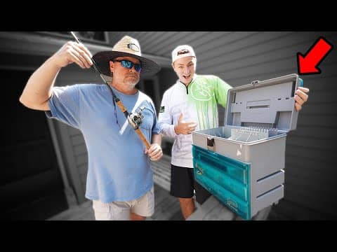 Fishing w/ Dad's FIRST BAITCASTER and my GRANDPAS Tackle Box! (INSANE!)