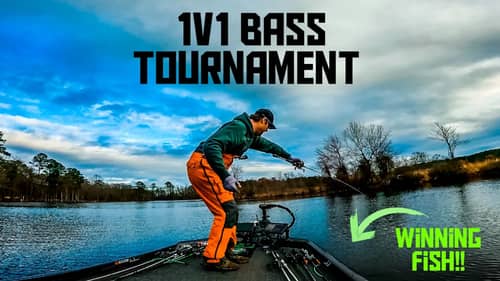 LAST MINUTE Catch WINS 1v1 Bass Tournament!! || Late Winter Bass Fishing