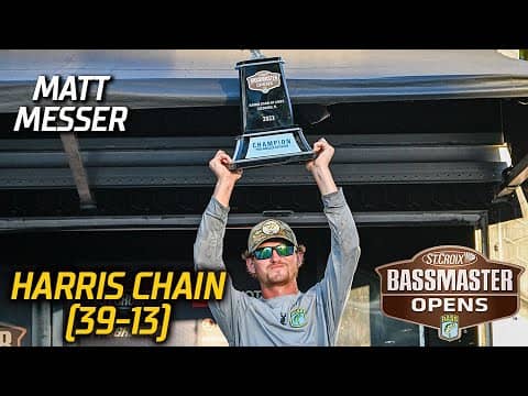 Matt Messer wins Bassmaster Open at Harris Chain of Lakes with 39 pounds, 13 ounces