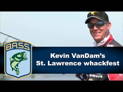 Kevin VanDam catches 2 big smallmouth on St. Lawrence