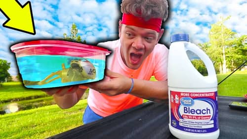 I Left A FISHING REEL in BLEACH For 24 Hours! (Not Good!)