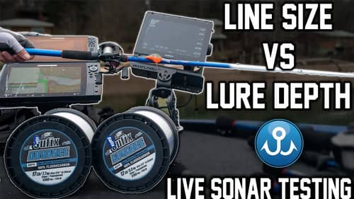 Line Size Vs Lure Depth - Does it really matter?? (Sonar Testing)