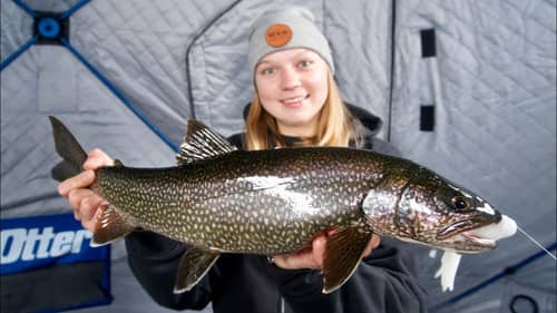 First Lake Trout Ice Fishing Trip of 2022!