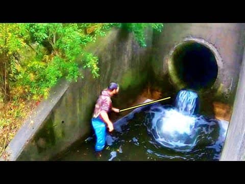 CATCH OF A LIFETIME in a STORM DRAIN!!!