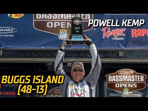 Bassmaster OPEN: Powell Kemp wins at Buggs Island with 48 pounds, 13 ounces