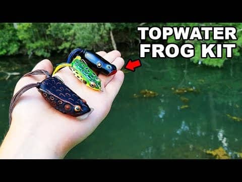 Topwater FROG Fishing Kit Challenge (Huge Blowups!)