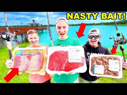 NASTY Bait Fishing Challenge For BIGGEST FISH (1v1v1!)