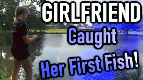 My Girlfriend Caught Her 1st Fish! ~ Pond Fishing ~ Vlog #52