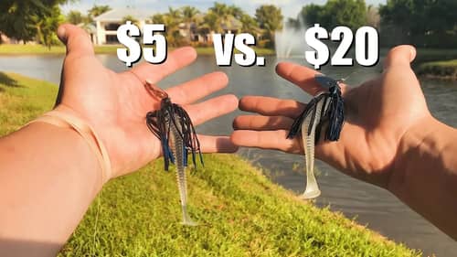 $5 vs $20 Chatterbait Fishing Challenge (Which One is BEST)?!?
