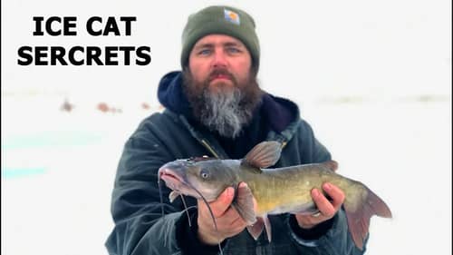 CATFISHING During Last Ice Of The Year! Ice Fishing A Pond!