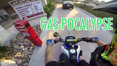GAS SHORTAGE | IN-N-OUT DRIVE THRU ON A HONDA GROM