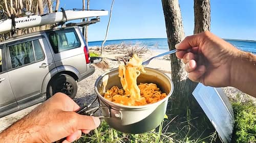 CATCH & COOK Spicy Korean Ramyeon “Cheat Meal” - SOLO TRUCK CAMPING