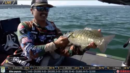 Chris Zaldain loses giant and then catches big smallmouth on Cayuga