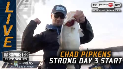 Chad Pipkens with a strong start to Day 3 at Pickwick