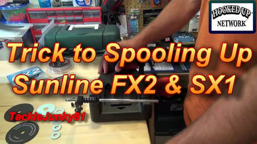 Trick to Spooling up Sunline FX2 & SX1 (TackleJunky81)