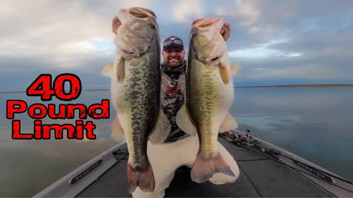 Catching 5 BASS For 40 LBS On A Lure We Made!! AMAZING Bass Fishing!!!