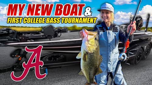 My FIRST College Tournament in My BRAND NEW SKEETER BOAT! - Alabama Bass Fishing Team