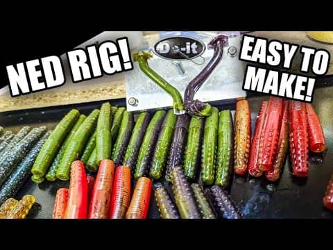 Make Insane Ned Rigs in Minutes (Soft Plastic Lure Making)