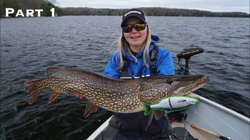 Northern Pike Fishing with Glide Baits! (Part 1)