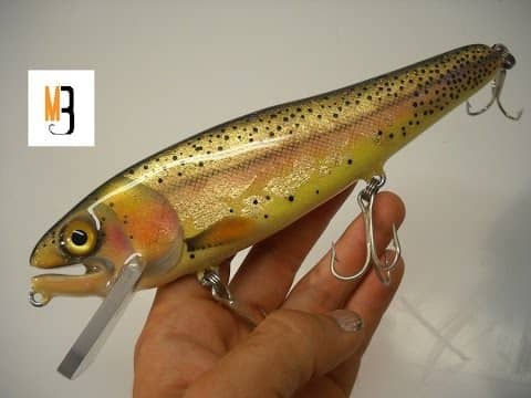 Painting a Gold Leaf Foil Cutthroat Trout Lure