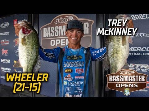 Bassmaster OPEN: Trey McKinney leads Day 1 at Wheeler Lake with 21 pounds, 15 ounces