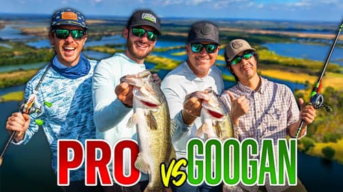 2v2 GOOGAN vs PRO Florida Bass Challenge!