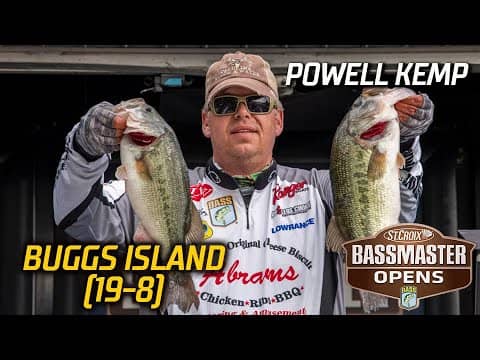 Bassmaster OPEN: Powell Kemps leads Day 1 at Buggs Island with 19 pounds, 8 ounces