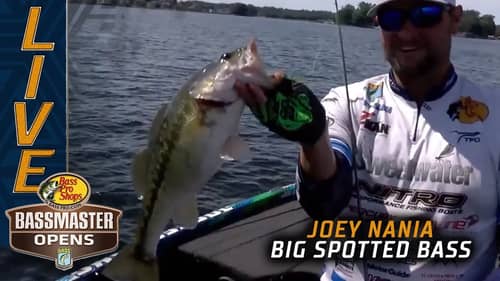 Joey Nania upgrades with a great spotted bass
