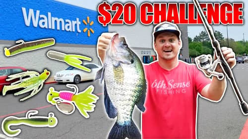 $20 Walmart Crappie Fishing Challenge!! (Catch Clean Cook)