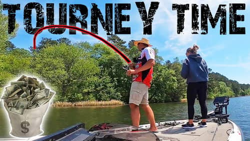 BASS FISHING TOURNAMENT With My WIFE! Fishing For $5,000! (Salt Invitational)