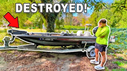 Norm's Stolen Boat is TOTALED!