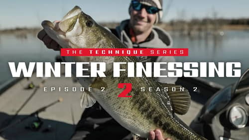 Winter Finesse Fishing ft. Luke Palmer (The BIGGEST Bass caught YET!?)